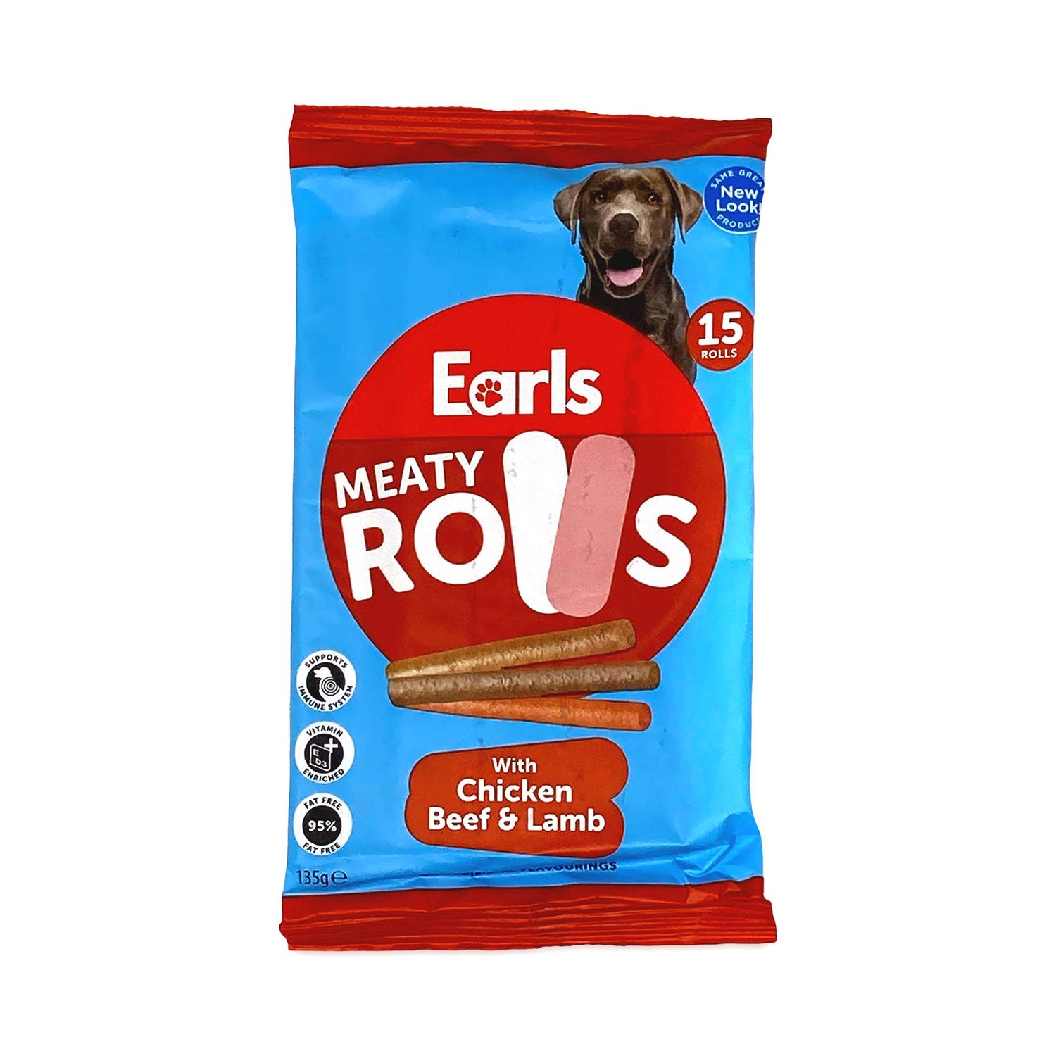 Dog Treats Meaty Rolls 135g Earls ALDI.IE